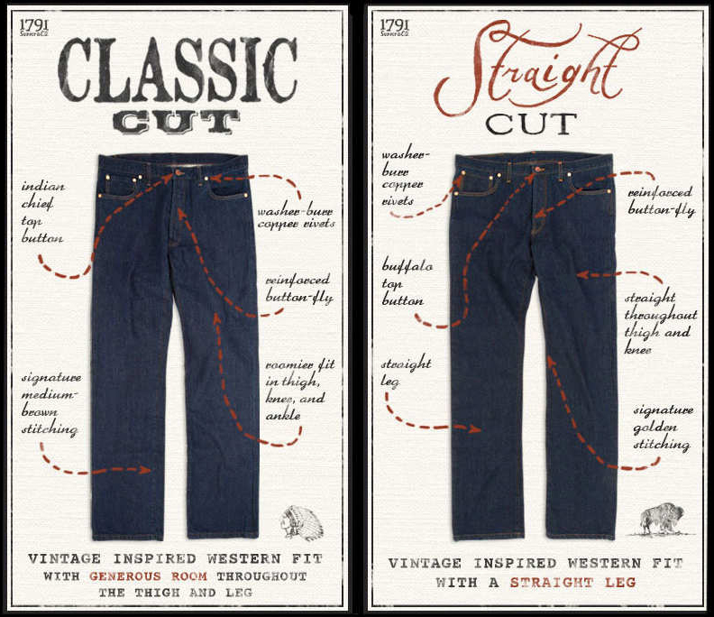 jeans with line down the side